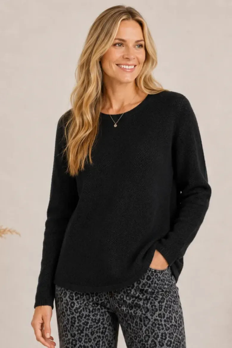 Seedstitch Crew Neck Sweater