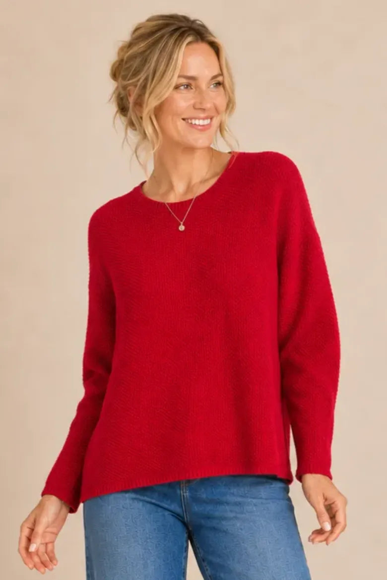 Seedstitch Crew Neck Sweater