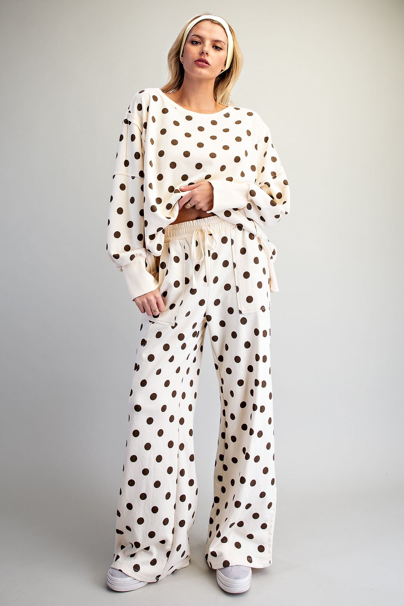 ee:some Mineral Washed Polka Dot Sweatpants ✨