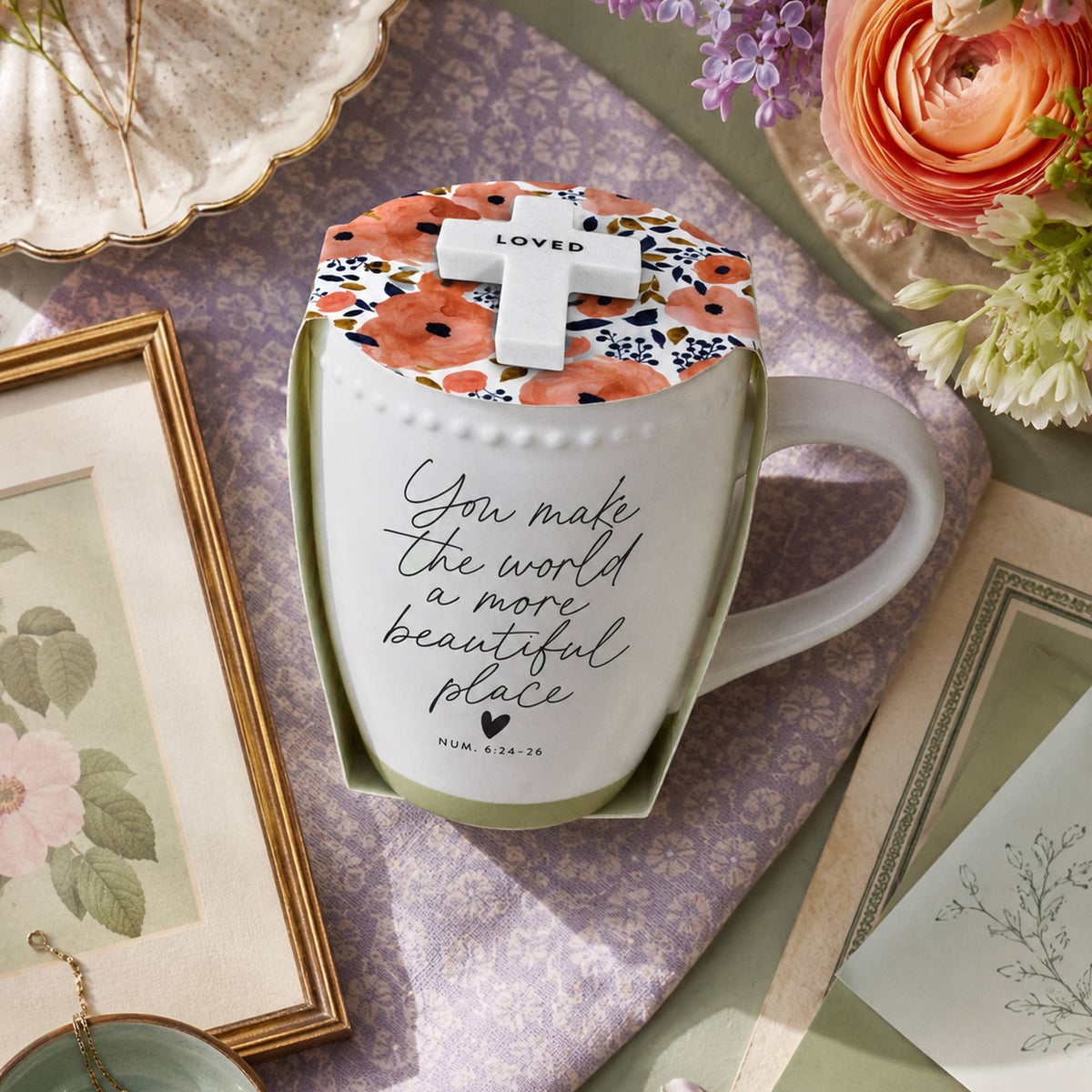 LCP Mug Wrapped In Love World Loved 18oz