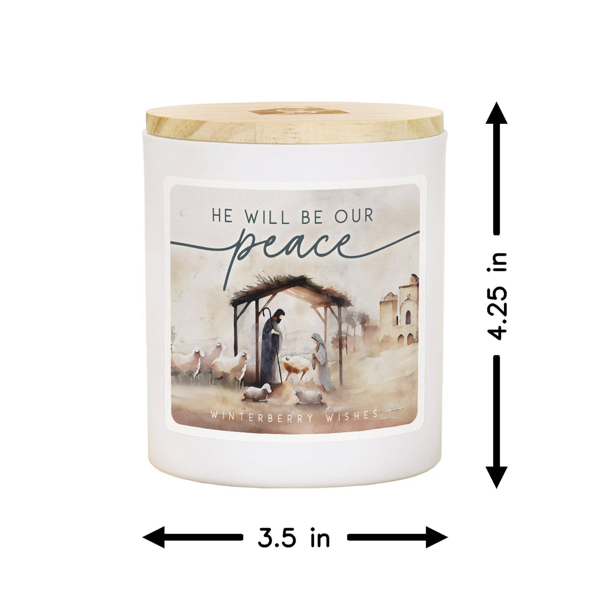 Our Peace Nativity Christmas Soy-Based Candle