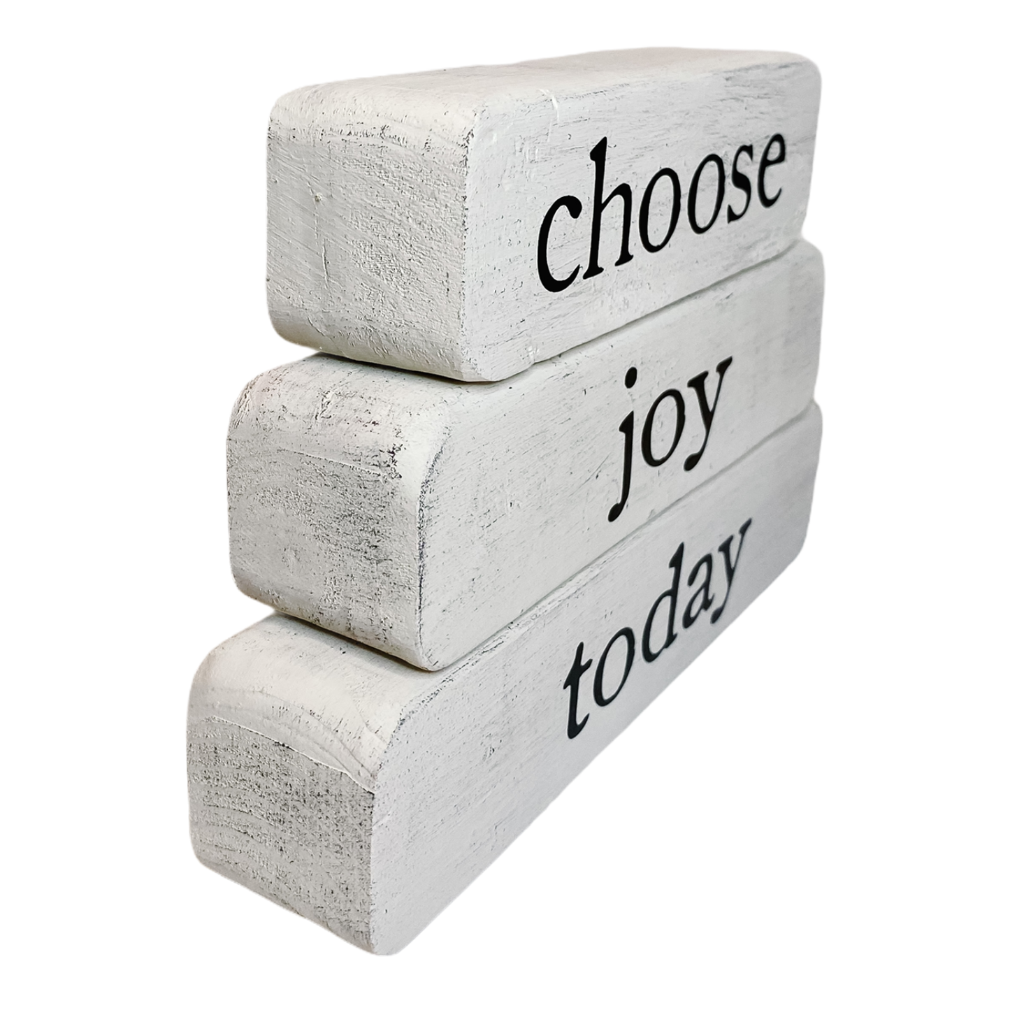 Inspirational Gift – Choose Joy Today – White Stacked Blocks