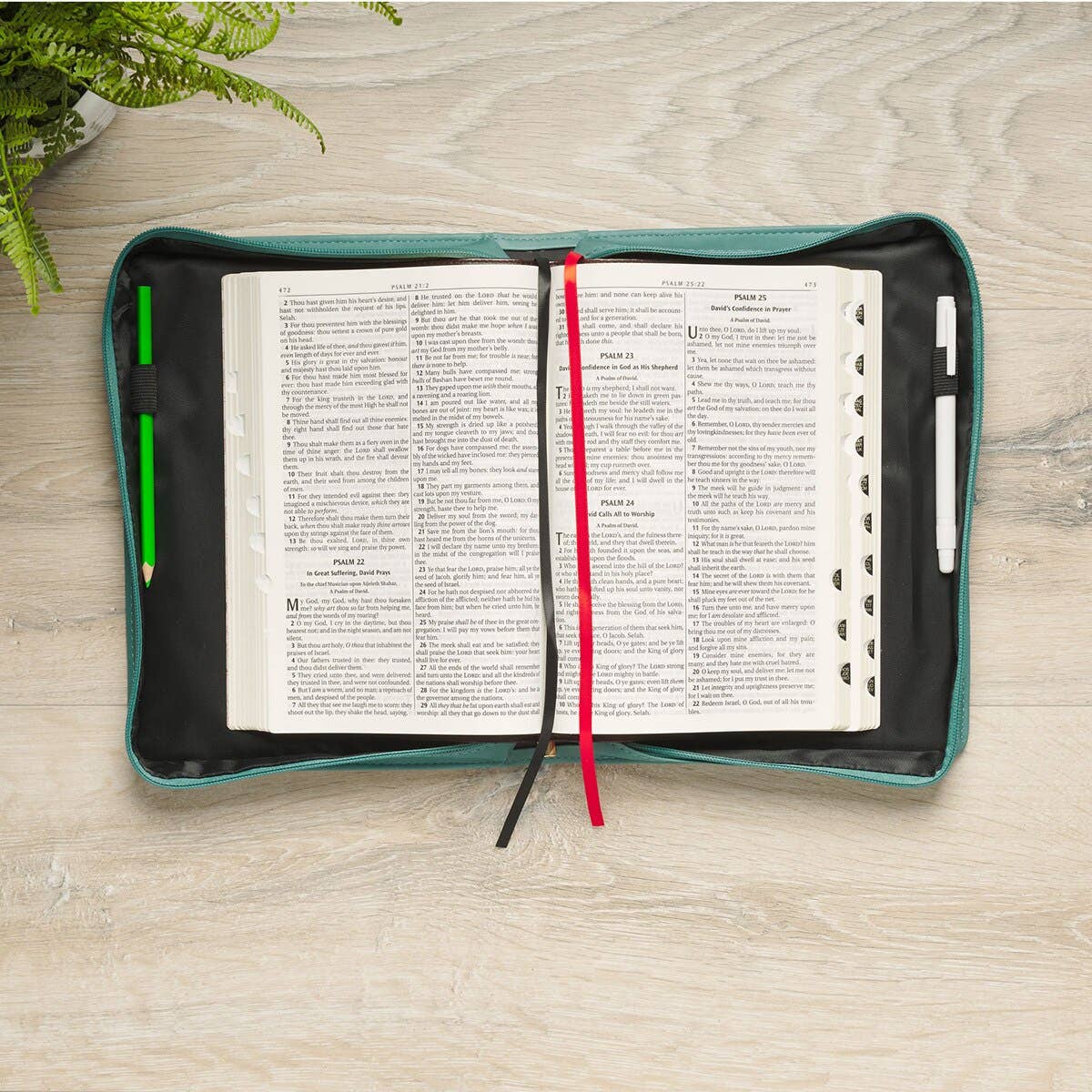 Bible Cover Fashion Teal Be Still Ps. 46:10