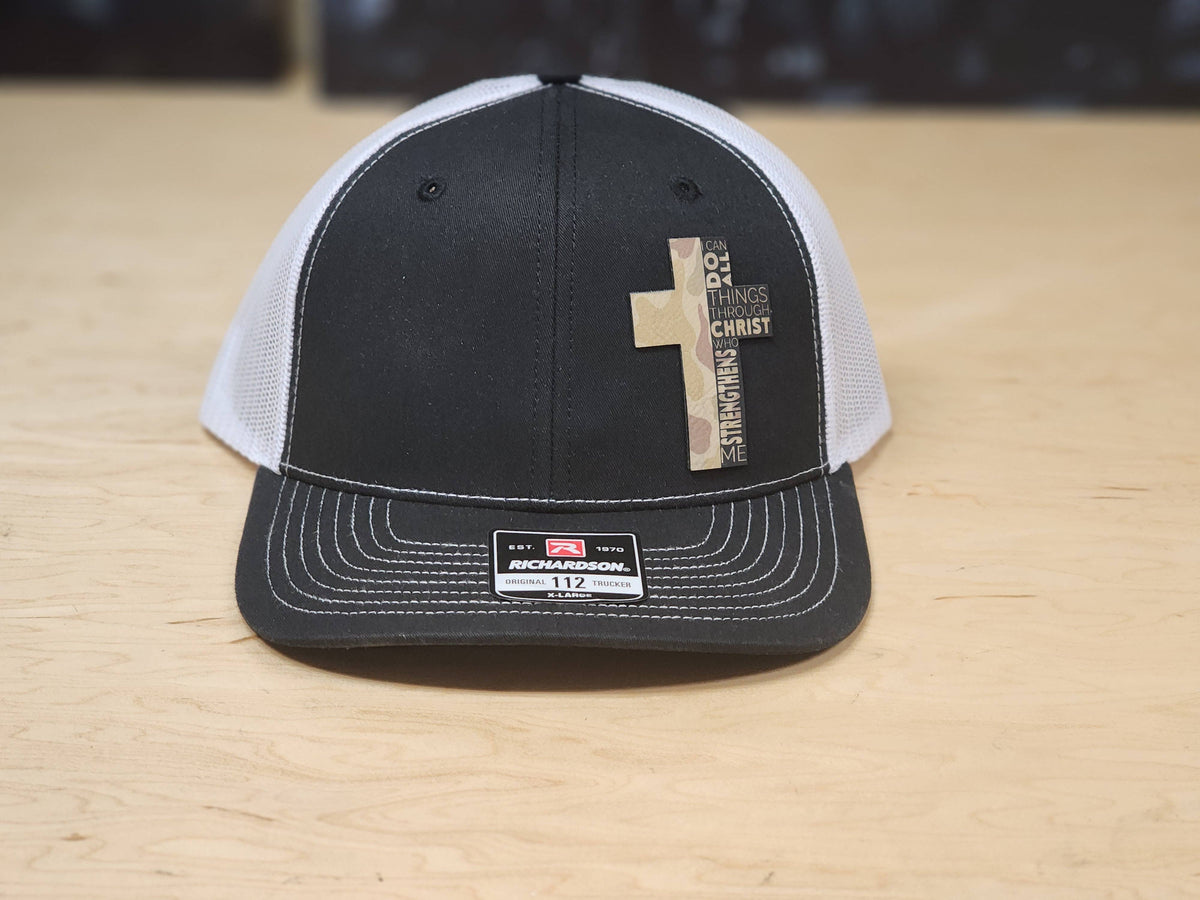 Faith Cross Patch Camo Hat – Christian Mesh Trucker