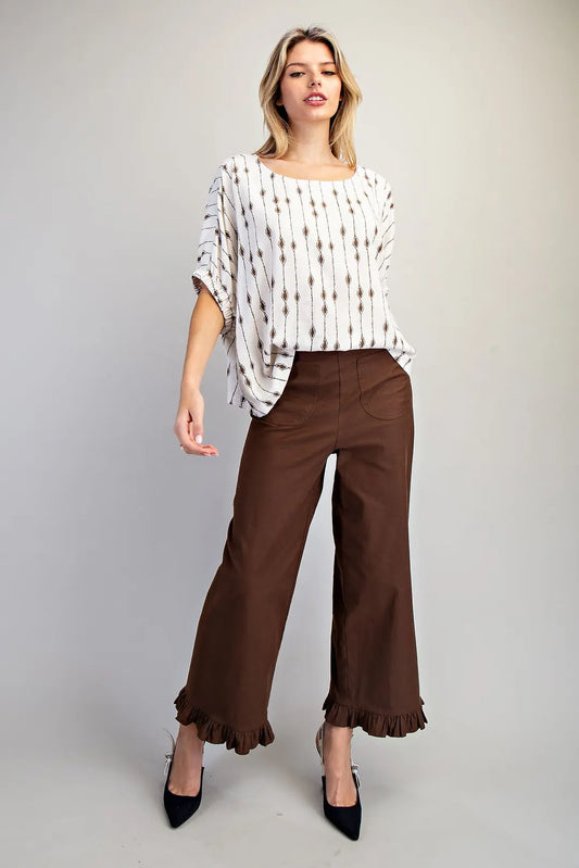 Geometric Dolman Sleeve Blouse by EE:SOME