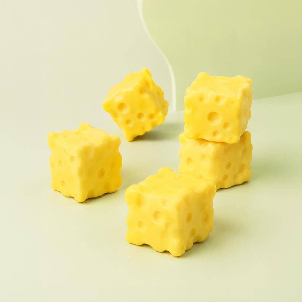 12PCS - Cheese Cube Squeeze Squishy Stress Relief Toy