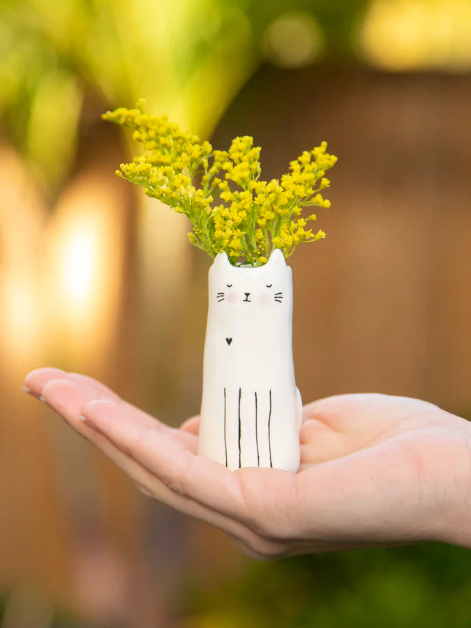 NL Cutest Little Bud Vase - Cat