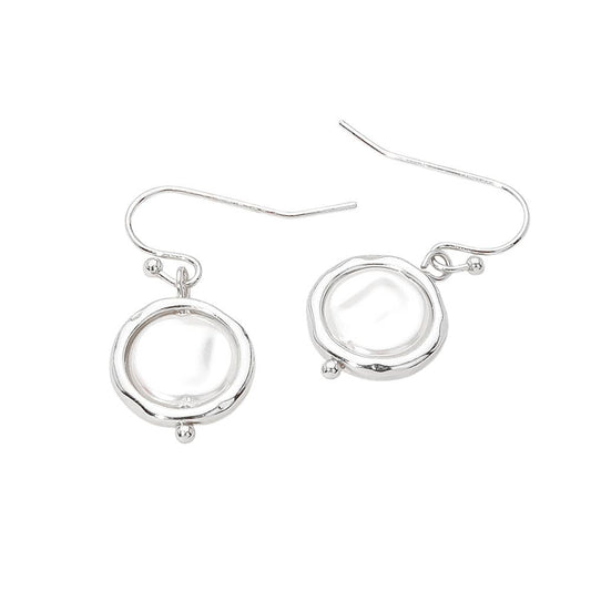 Round Pearl Drop Dangle Earrings