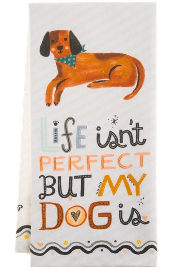 Dog & Cat w/Message Tea Towels