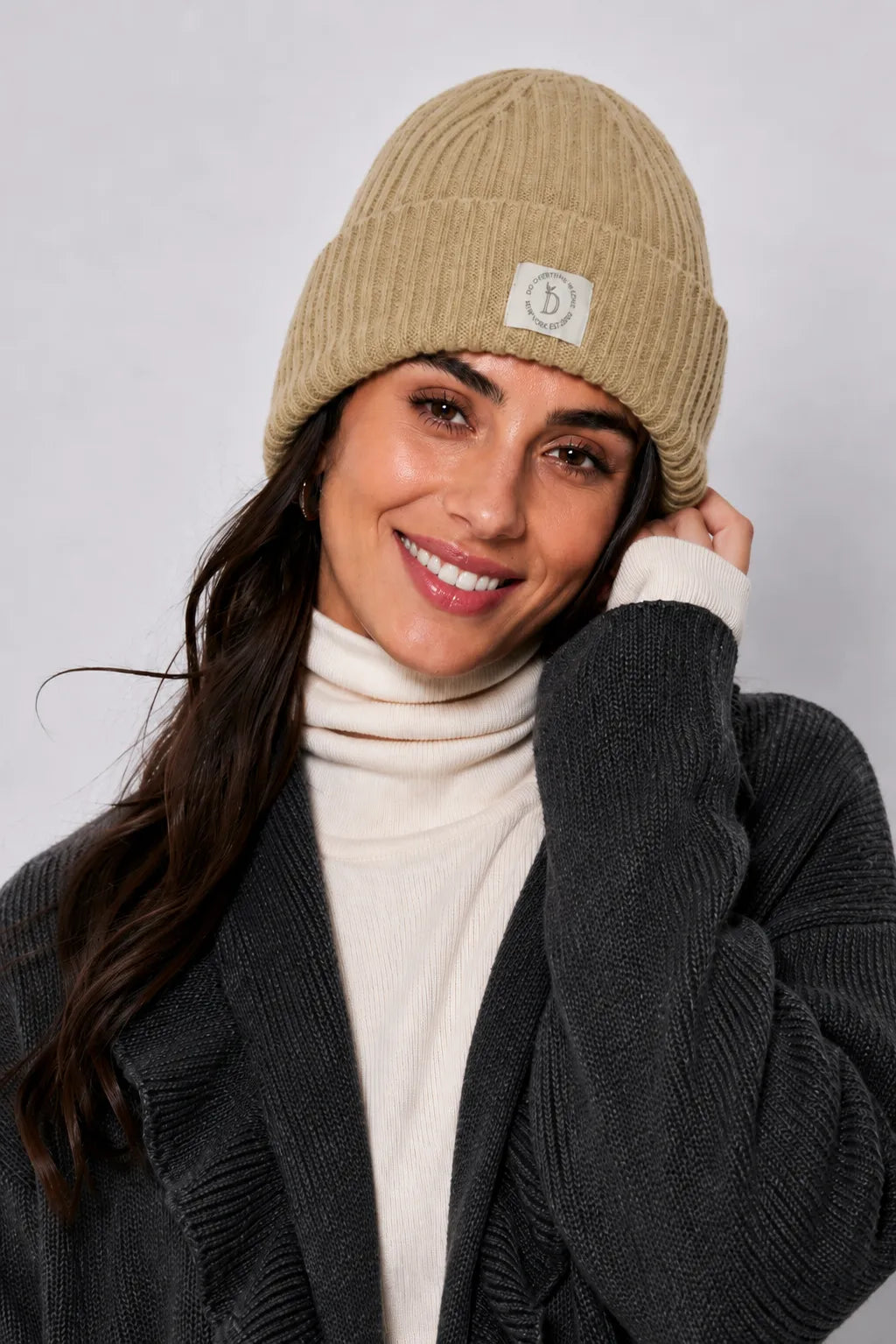 COZY RIBBED KNIT BEANIE