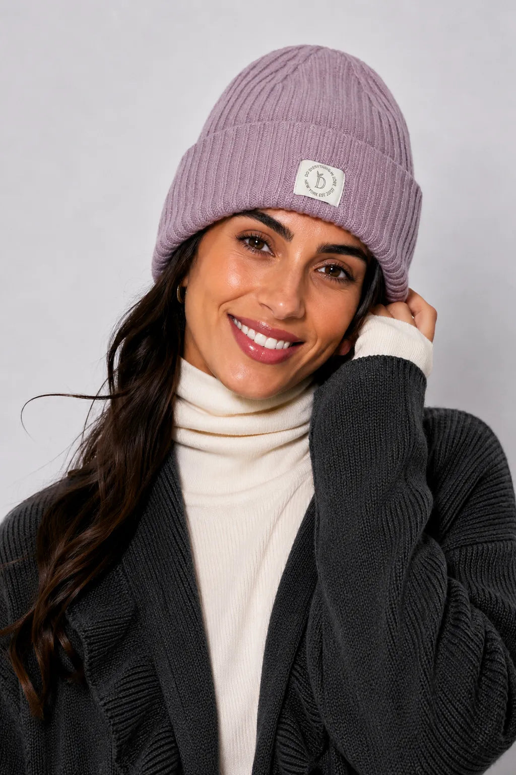 COZY RIBBED KNIT BEANIE