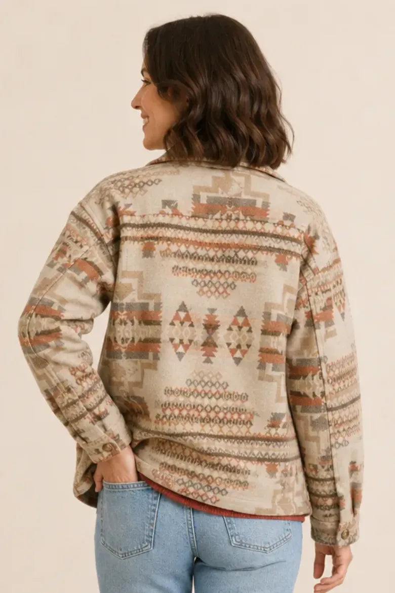 Aztec Button Down Shacket