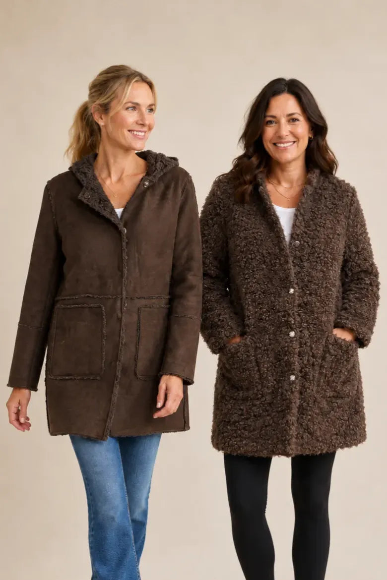Reversible Shearling Coat