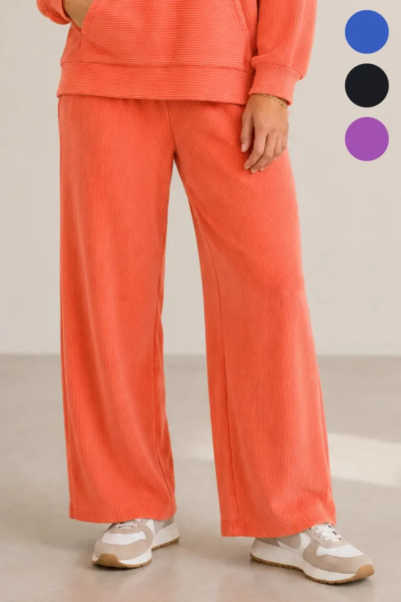Urban Ribbed Wide Leg Pant