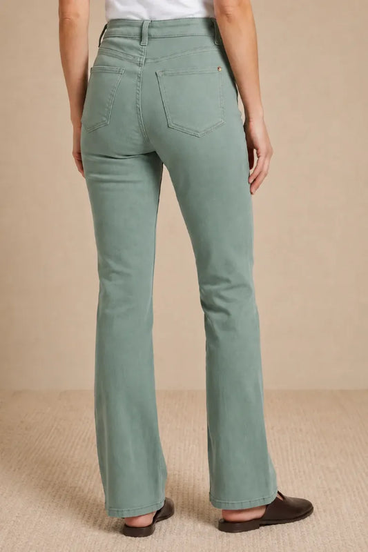 32" Inseam Bootcut Jean - Olive