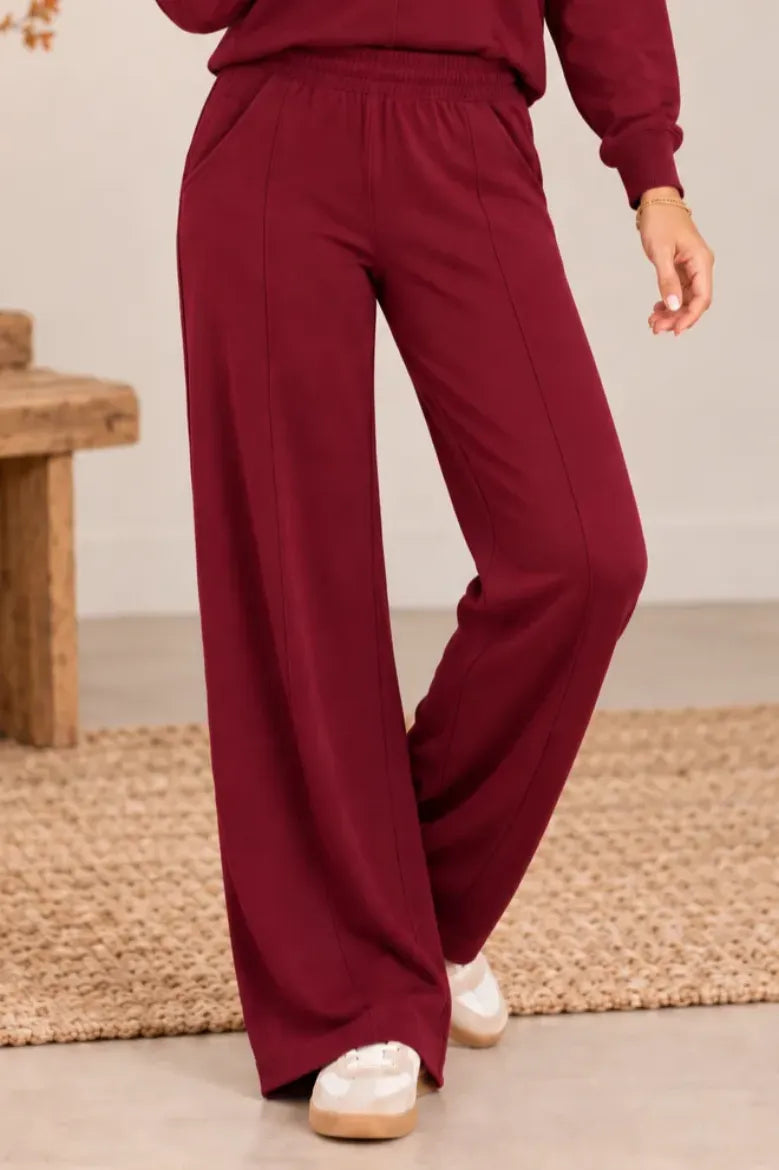 Silky Soft Seam Front Straight Leg Pant