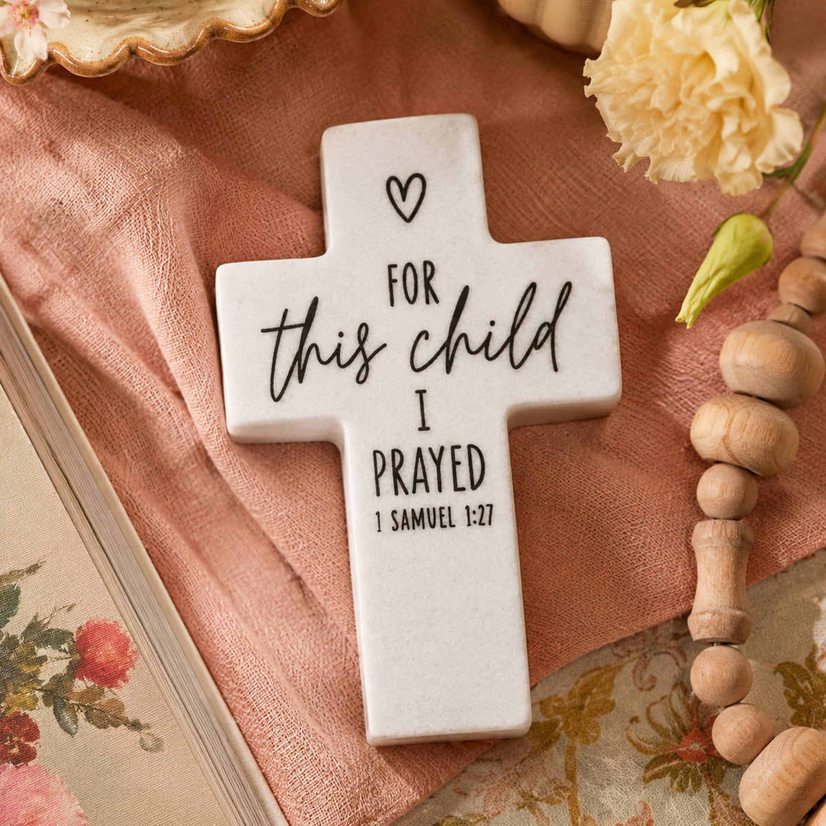LCP Tabletop Cross For This Child I Prayed