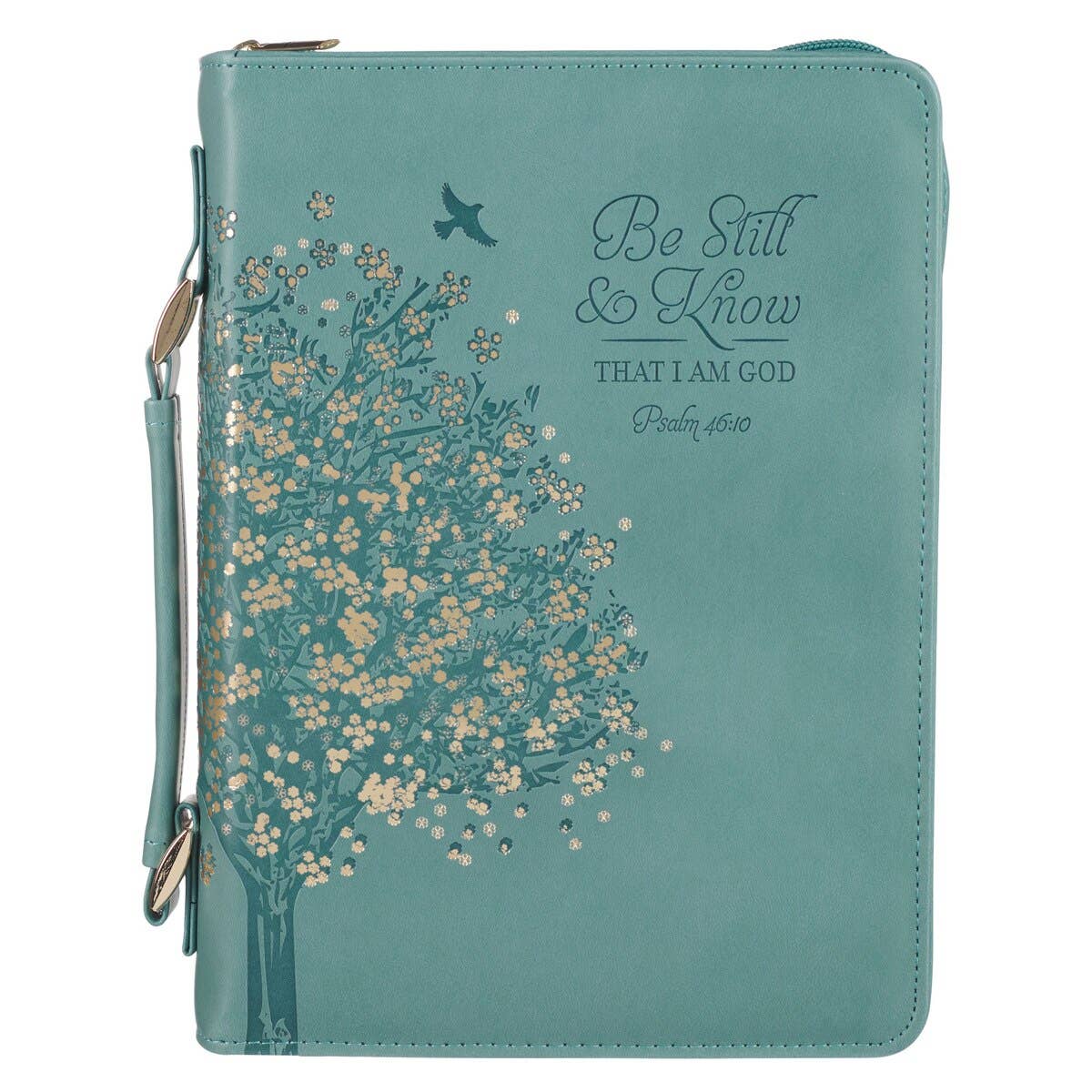 Bible Cover Fashion Teal Be Still Ps. 46:10