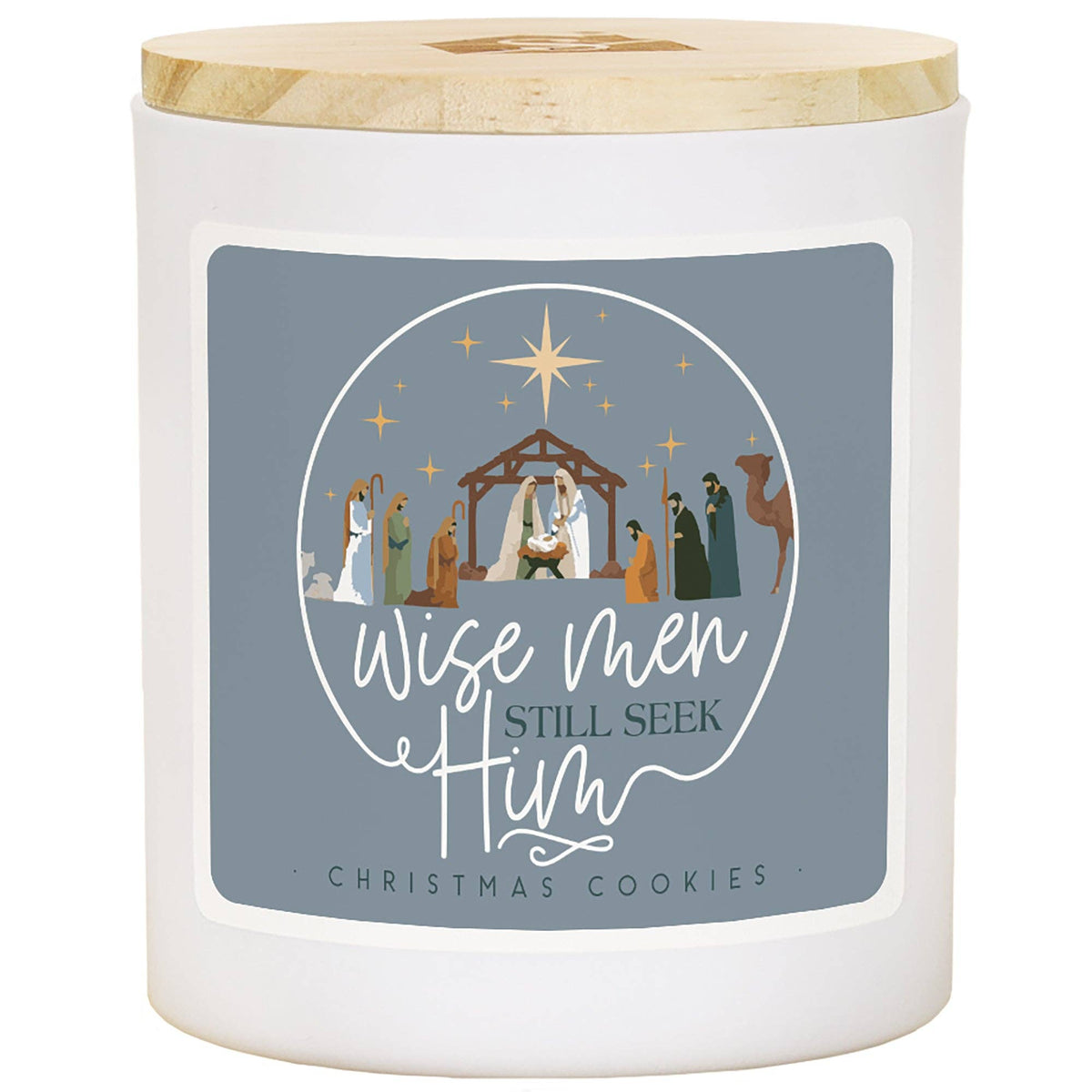Wise Men Seek Blue Christmas Soy-Based Candle