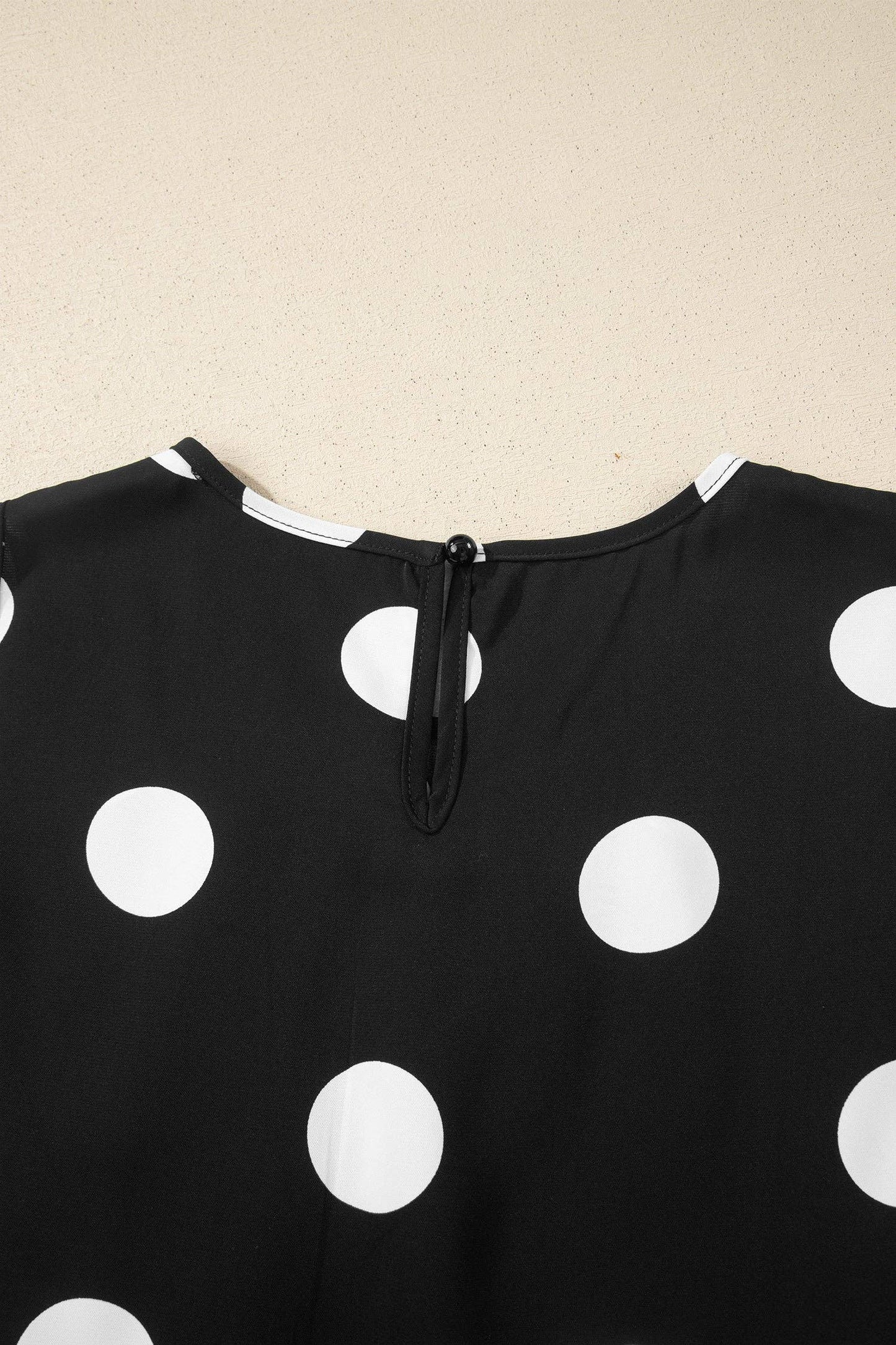 Black Polka Dot Wide Leg Pants and Tank Lounge Set