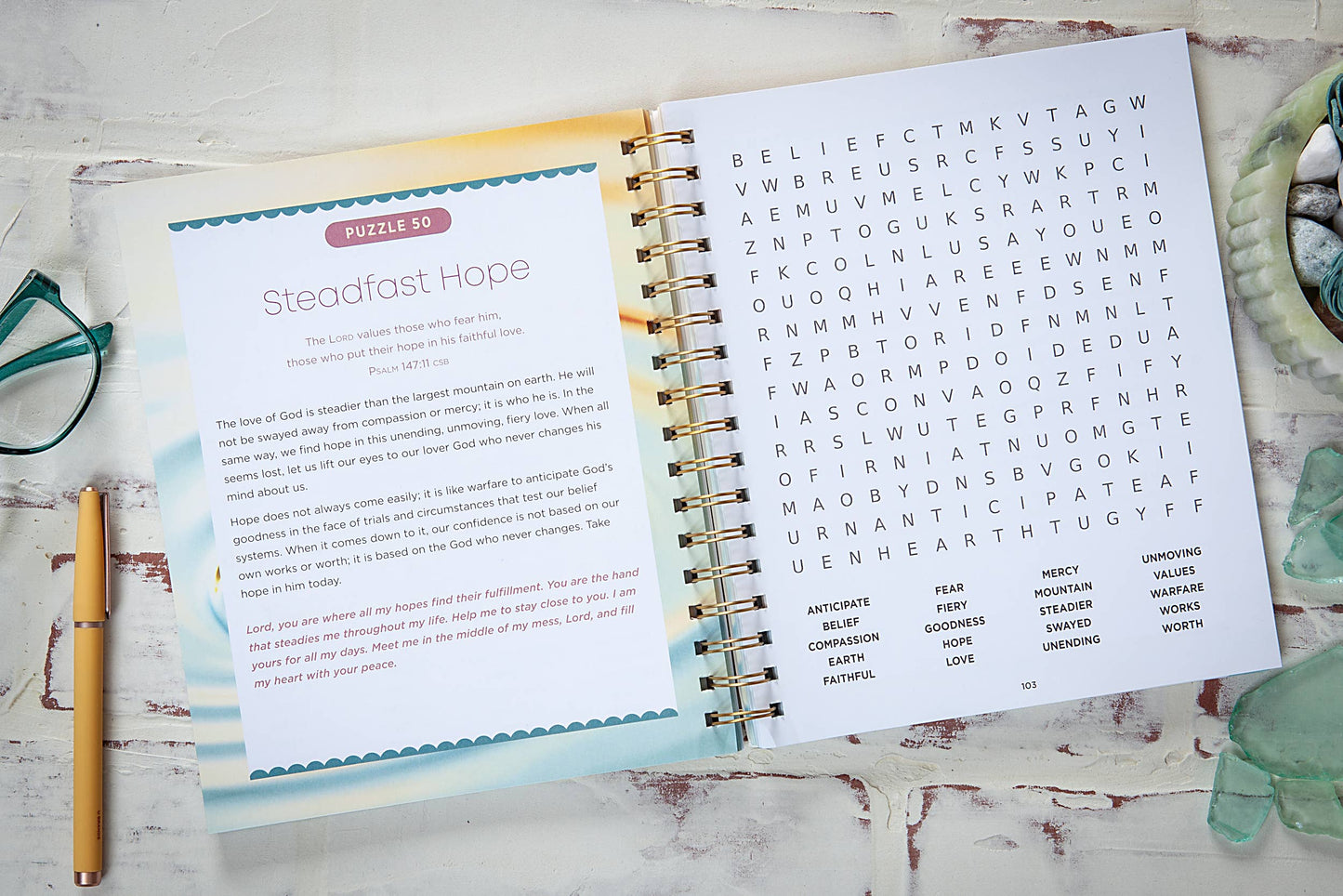 100 Days of Strength for Depression & Anxiety (Word Search)