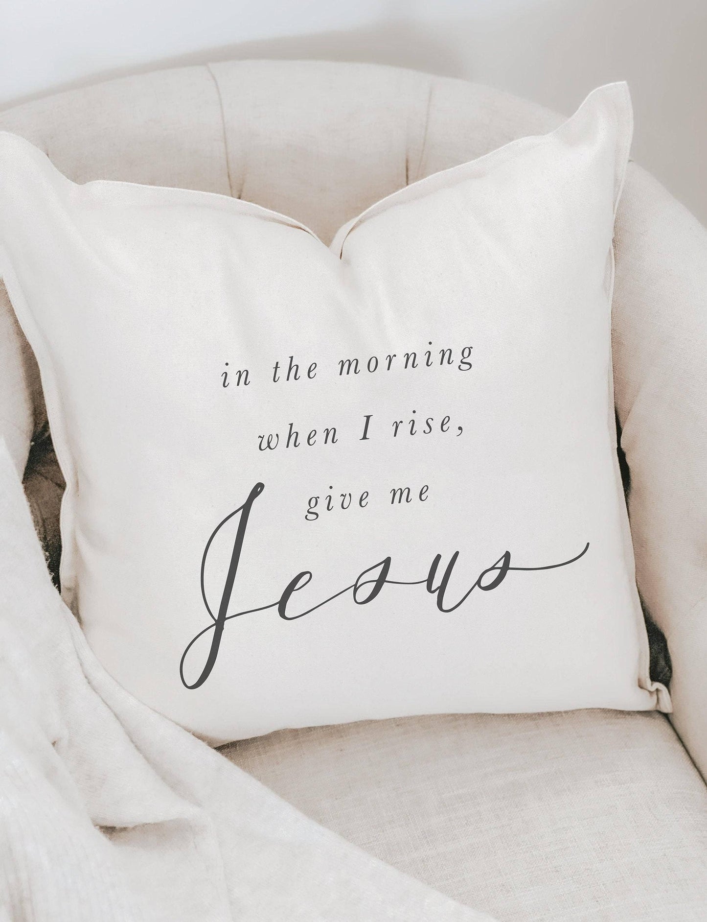 Throw Pillows - Give Me Jesus | Christian Housewarming Gift