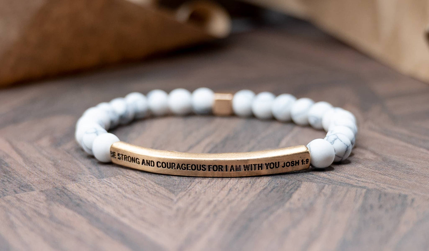 Be Strong And Courageous Bracelet Josh. 1:9 Bracelet