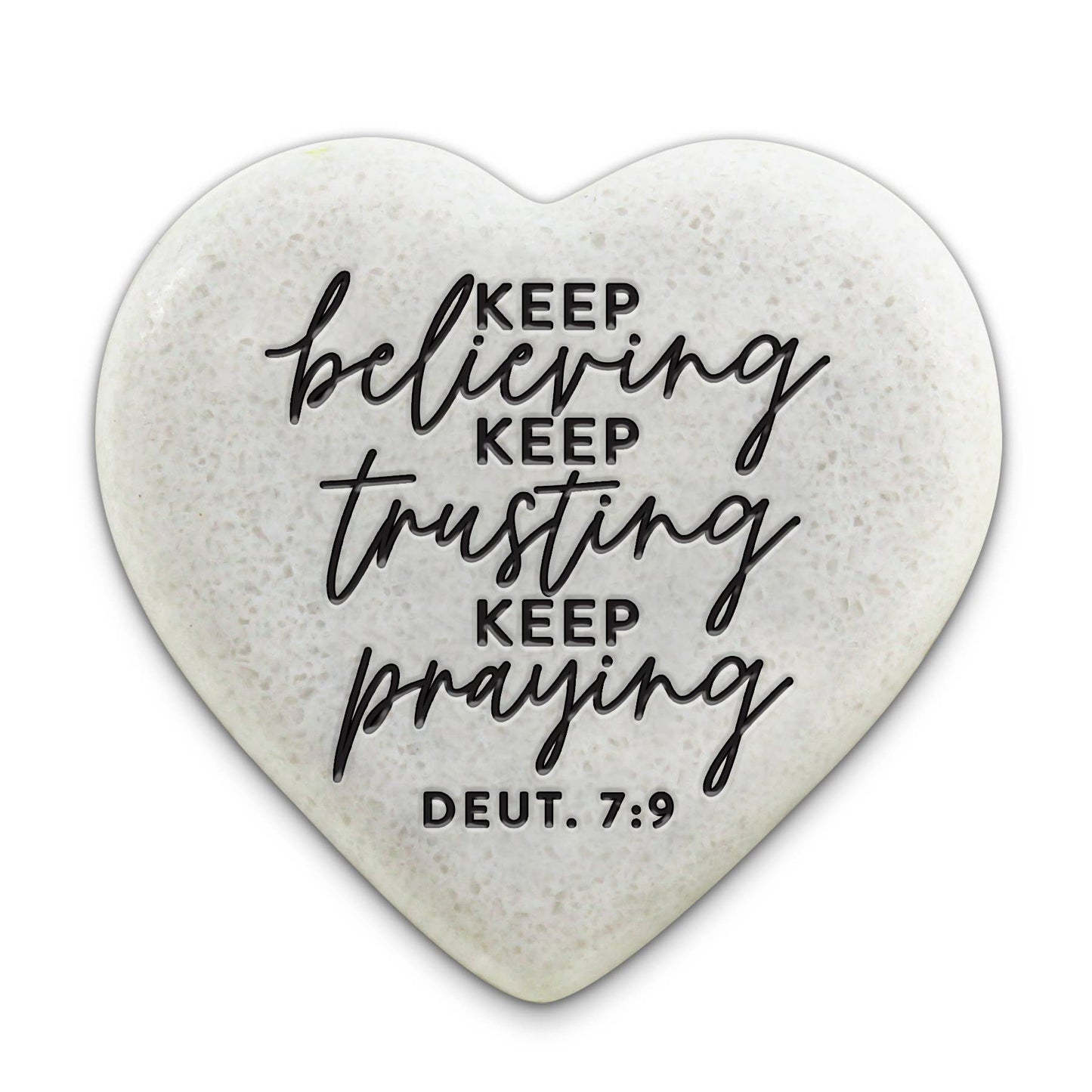LCP Scripture Stone Hope Hearts Believing - Heart Stone