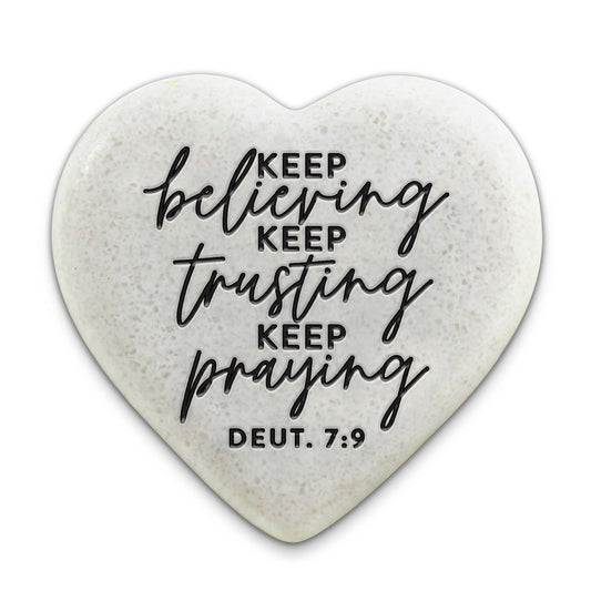 LCP Scripture Stone Hope Hearts Believing - Heart Stone