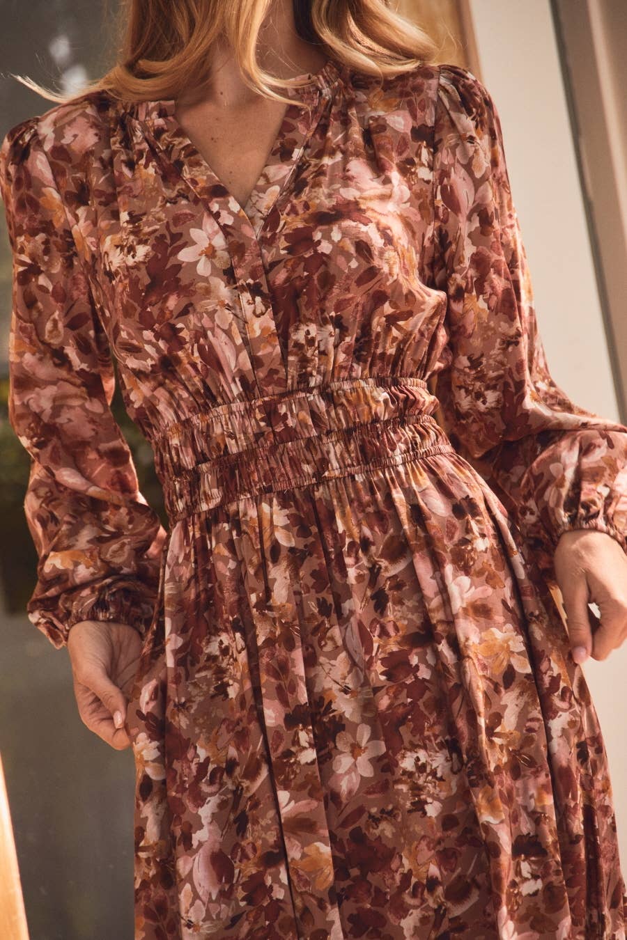 Floral Printed Midi Dress