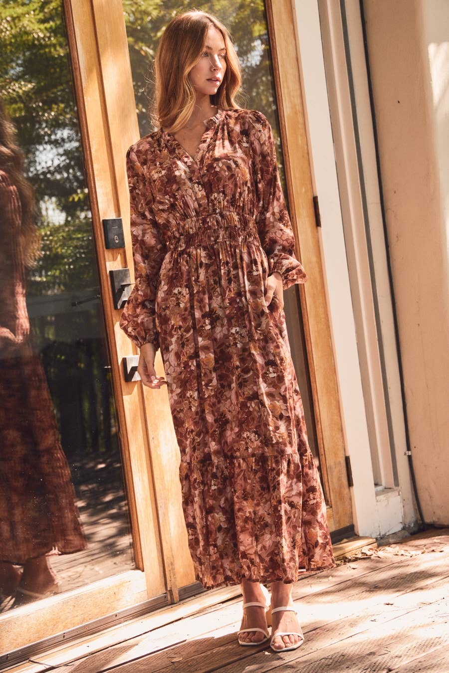 Floral Printed Midi Dress