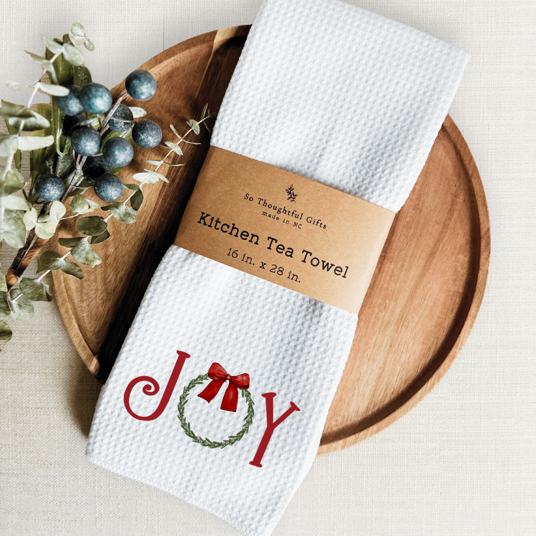 Christmas Dish Towel - Joy | Kitchen Towel