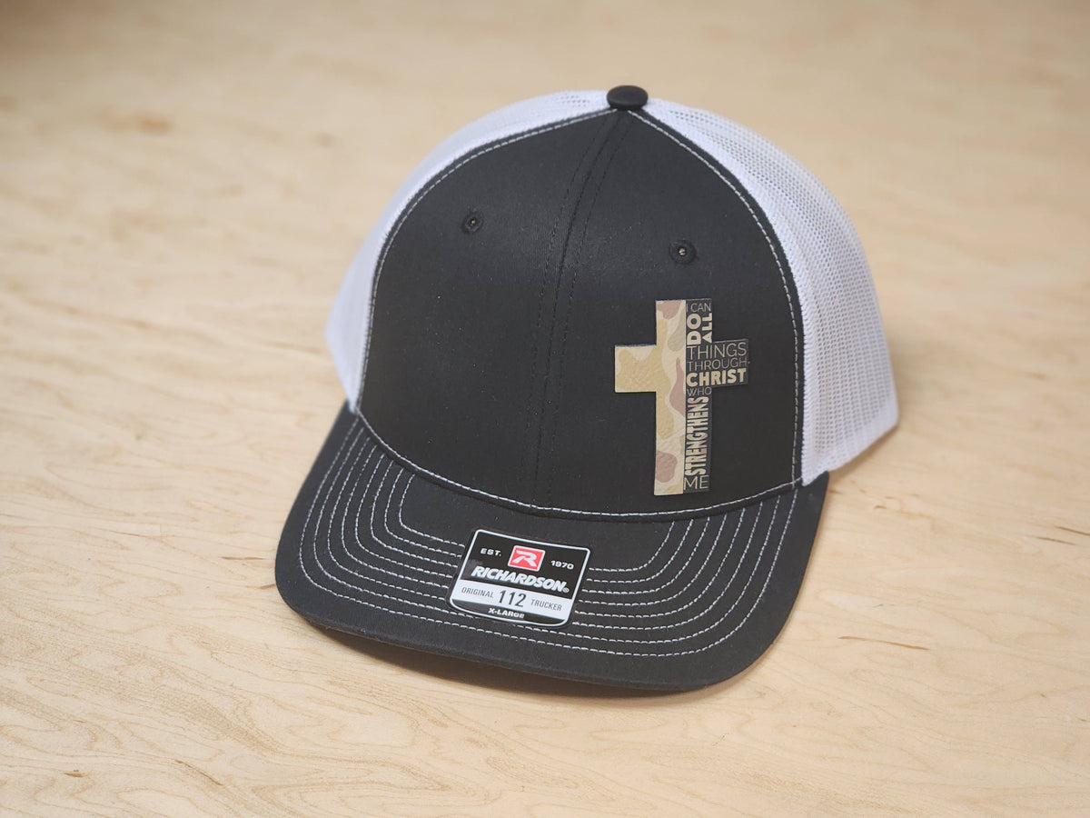 Faith Cross Patch Camo Hat – Christian Mesh Trucker