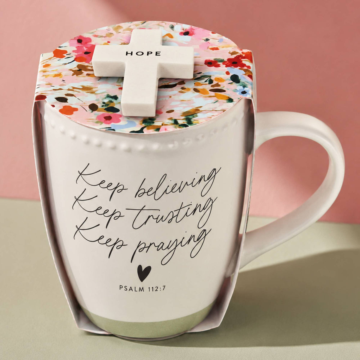 LCP Mug Wrapped In Love Keep Believing Hope