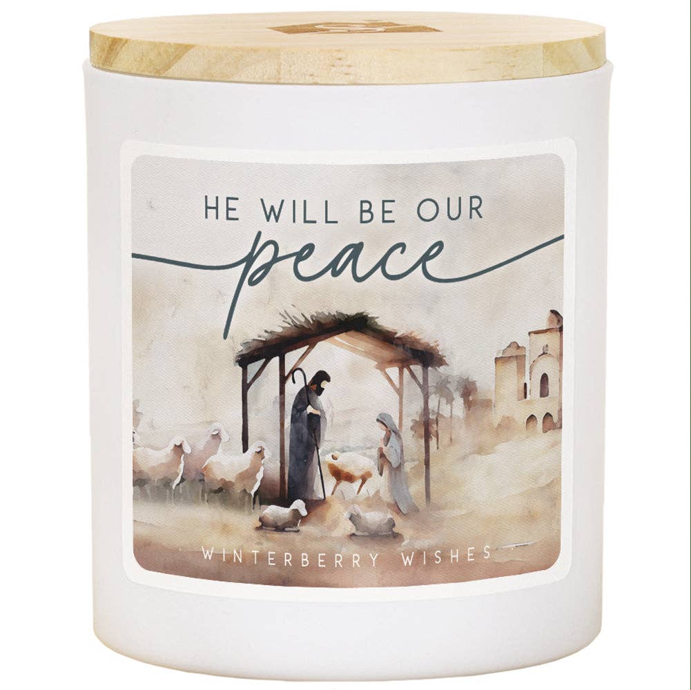 Our Peace Nativity Christmas Soy-Based Candle