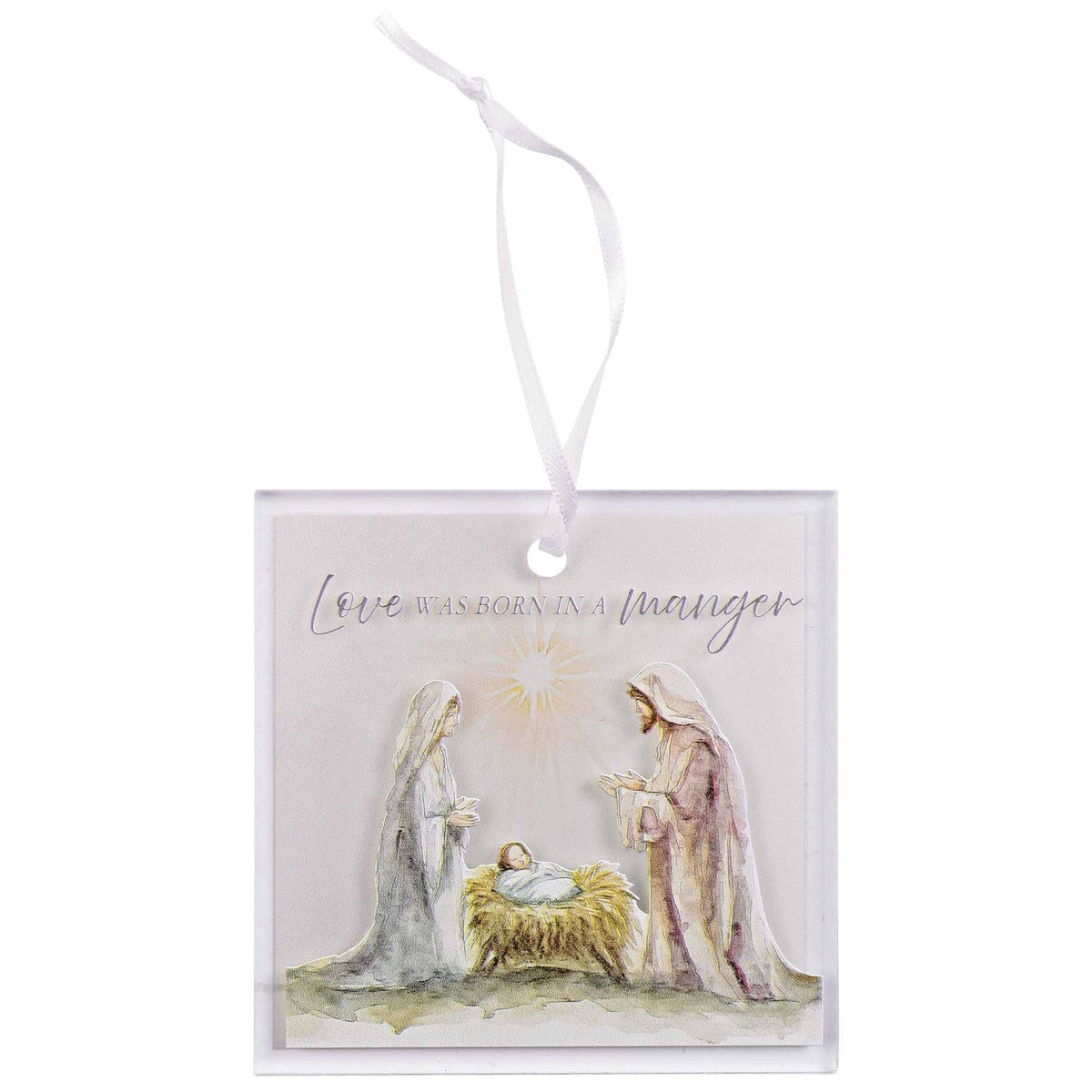 Ornament Love Was Born In A Manger