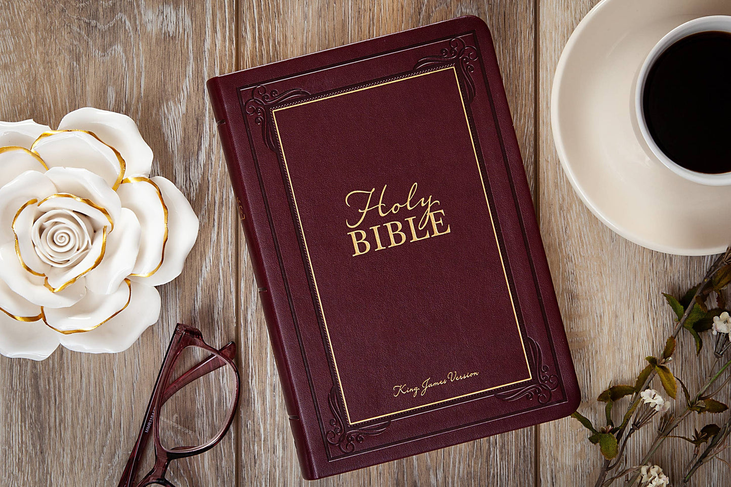 KJV Bible Giant Print Compact (Garnet)