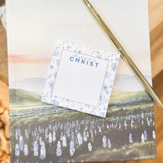 All Glory Be To Christ Bible Study To-Do List Post It-Notes