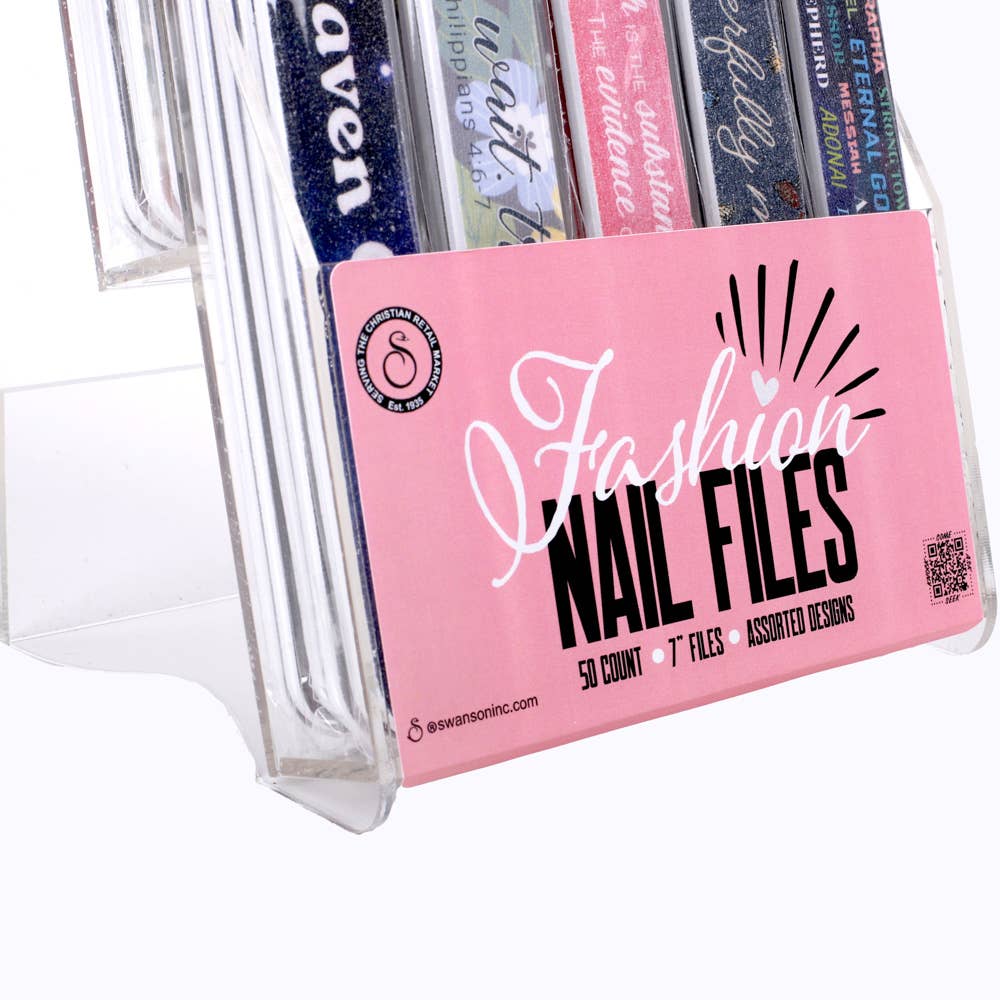 Nail File Fashion Assortment Display Pk50