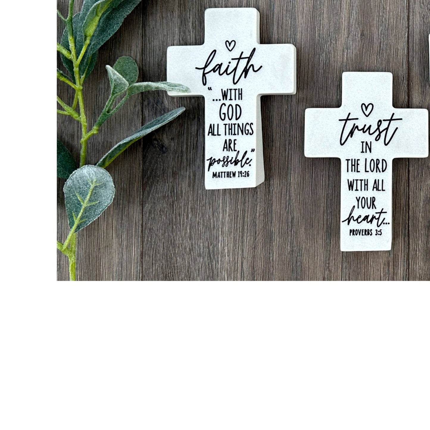 LCP Tabletop Cross Faith Resin Wedge-Base