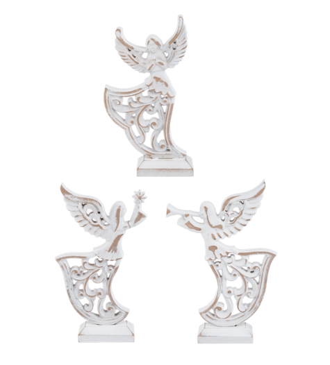 Carved Angel on Stand