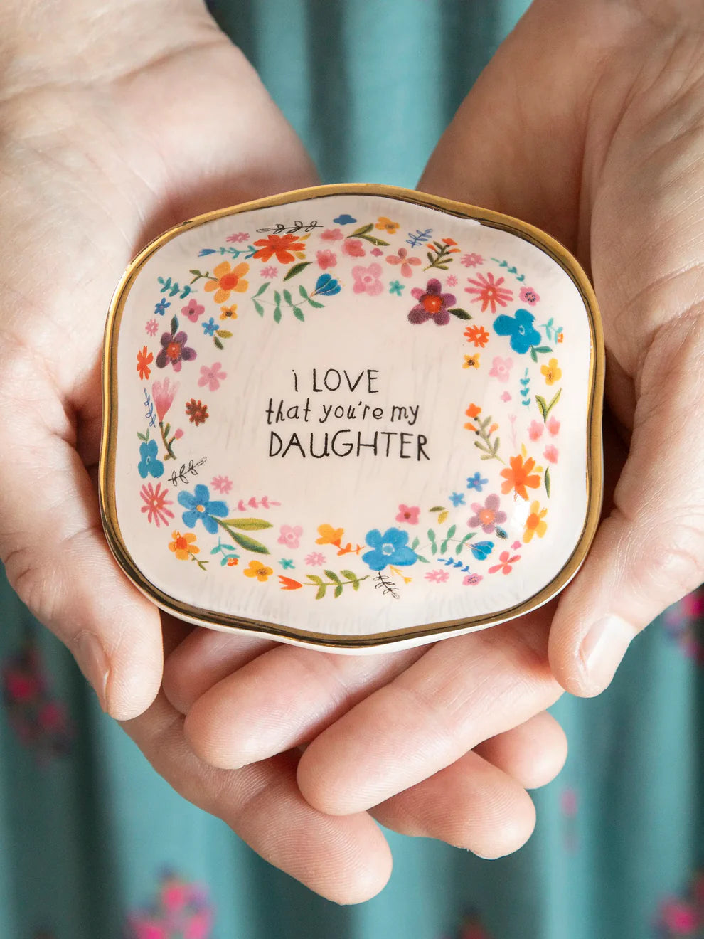 NL Antiqued Trinket Bowl - Daughter