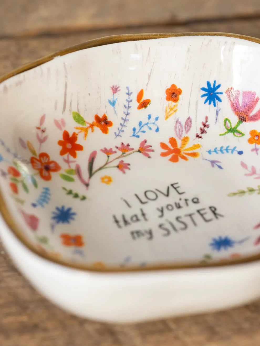 NL Antiqued Trinket Bowl - Sister