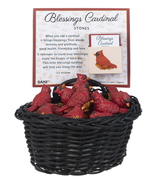 Blessings Cardinal Stones in a Basket