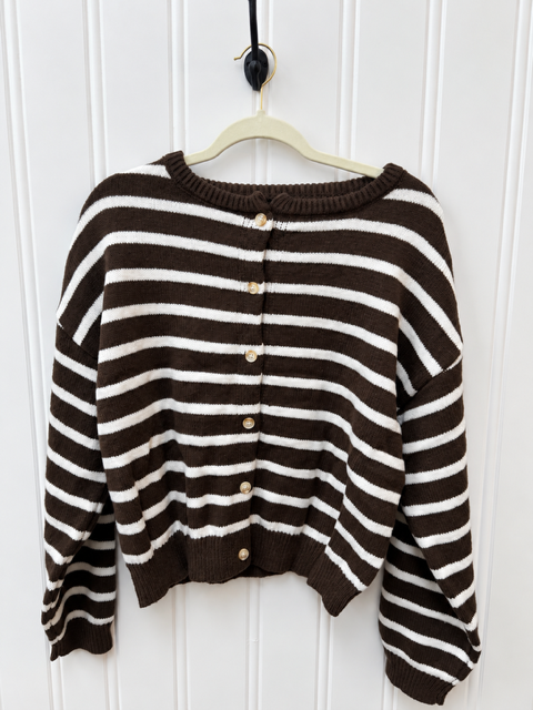 Stripe Cardigans with Buttons