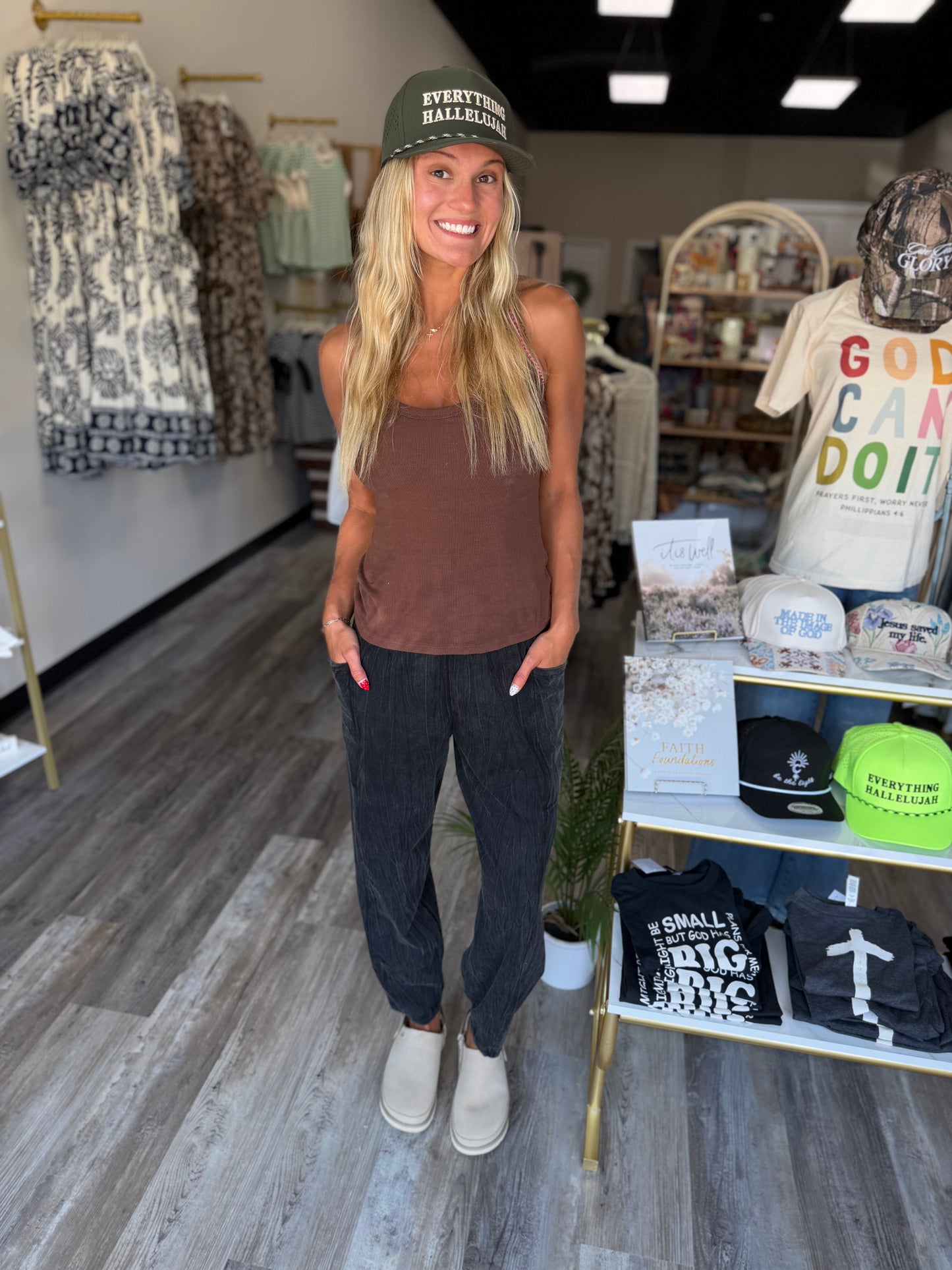Mineral Wash Barrel Pants