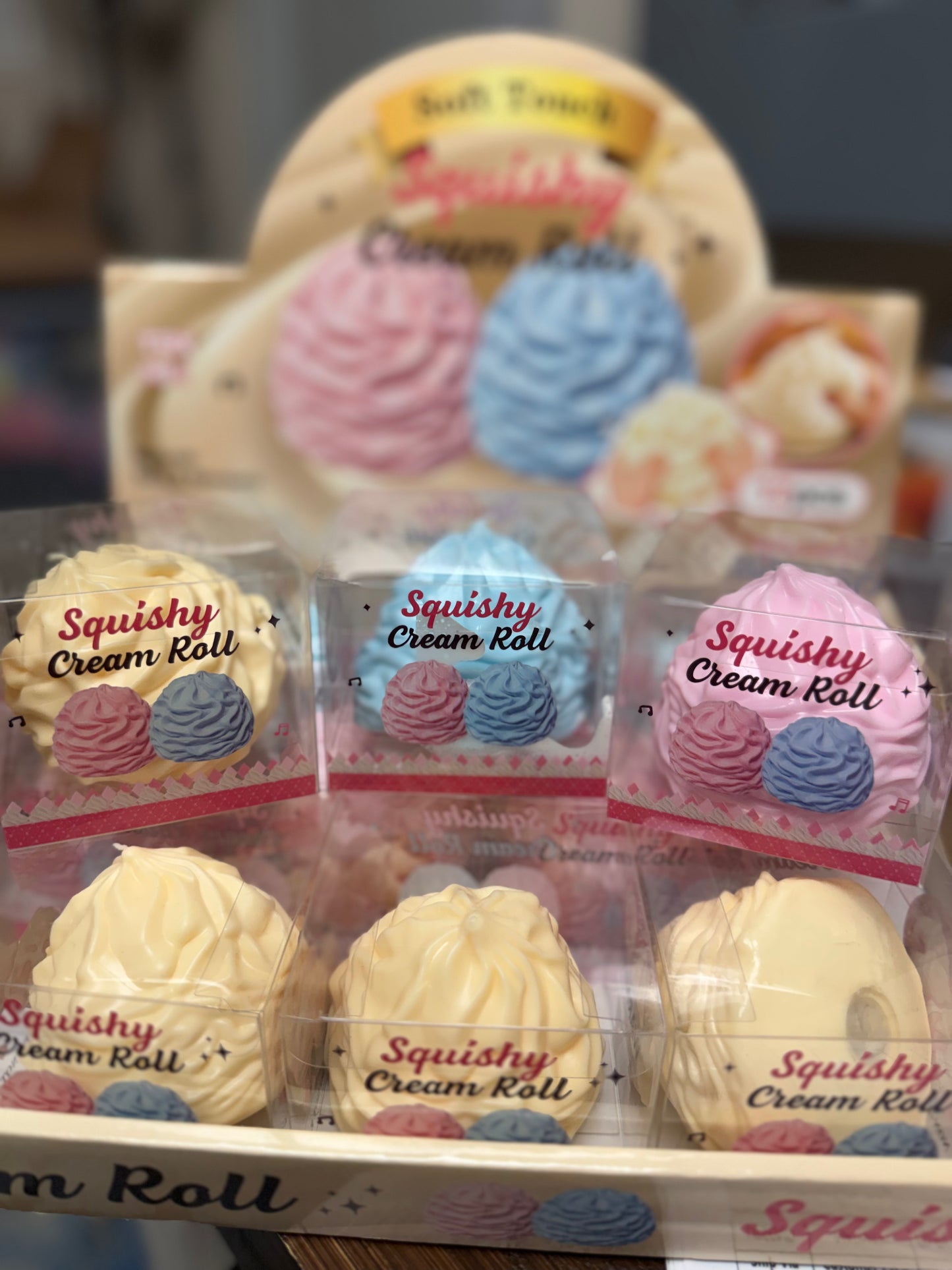 Soft Touch Squishy Cream Roll