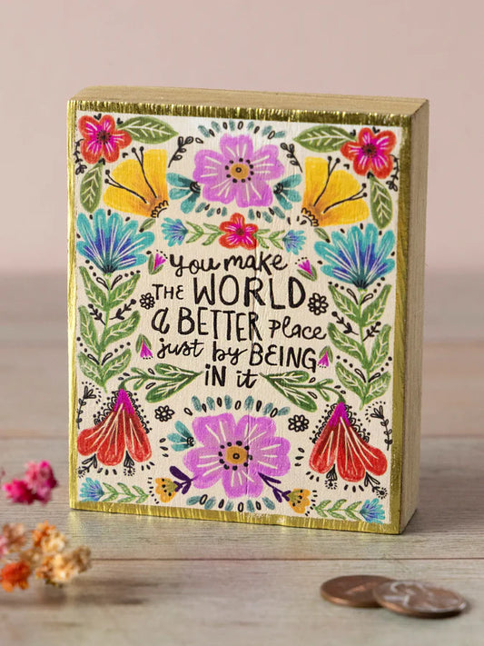 NL Tiny Block Keepsake - World Better Place