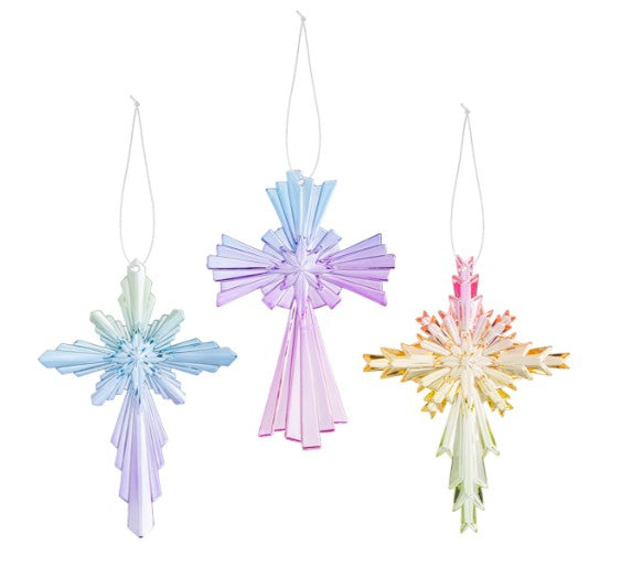 Acrylic Vivid Sunrays Crosses