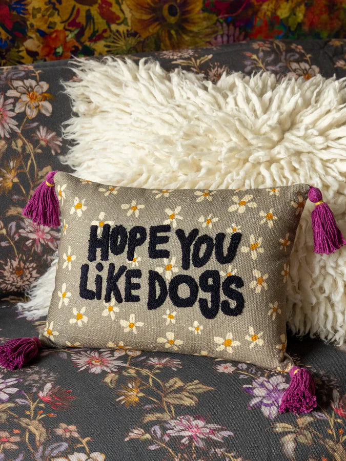 NL - Boho Cotton Tassel Pillow Like Dogs
